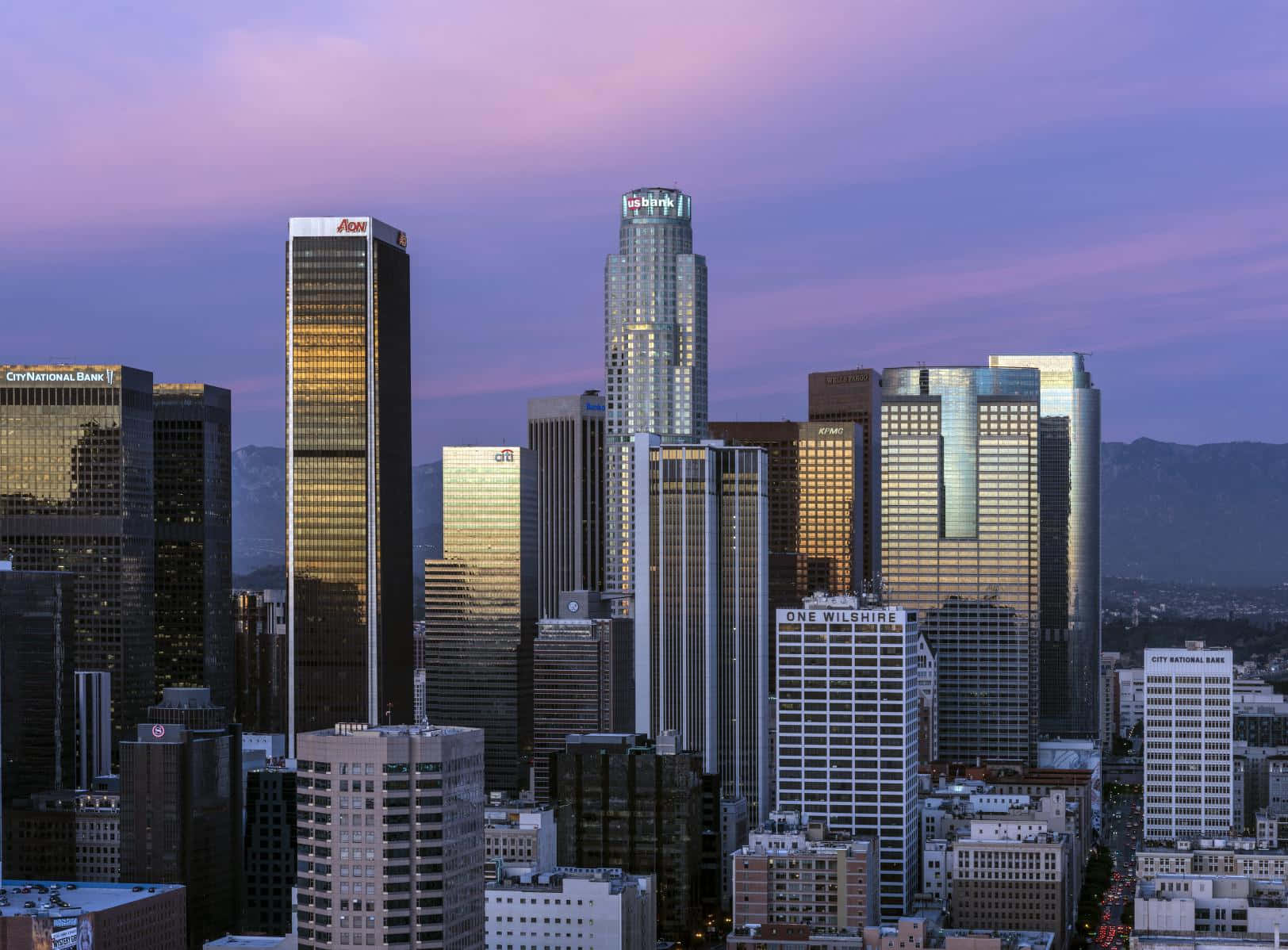 Los Angeles Aesthetic City Skyline Wallpaper