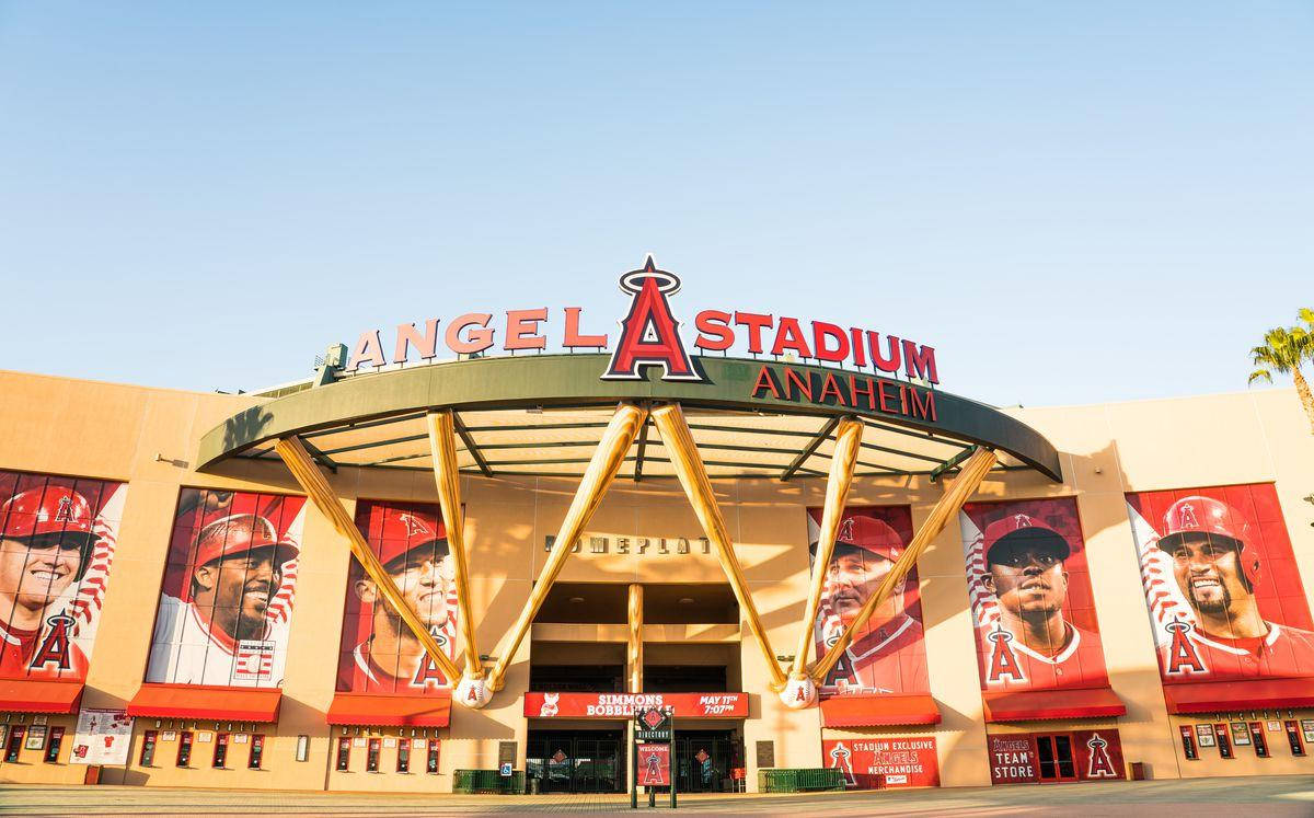Los Angeles Angels Angel Stadium Di Anaheim Sfondo
