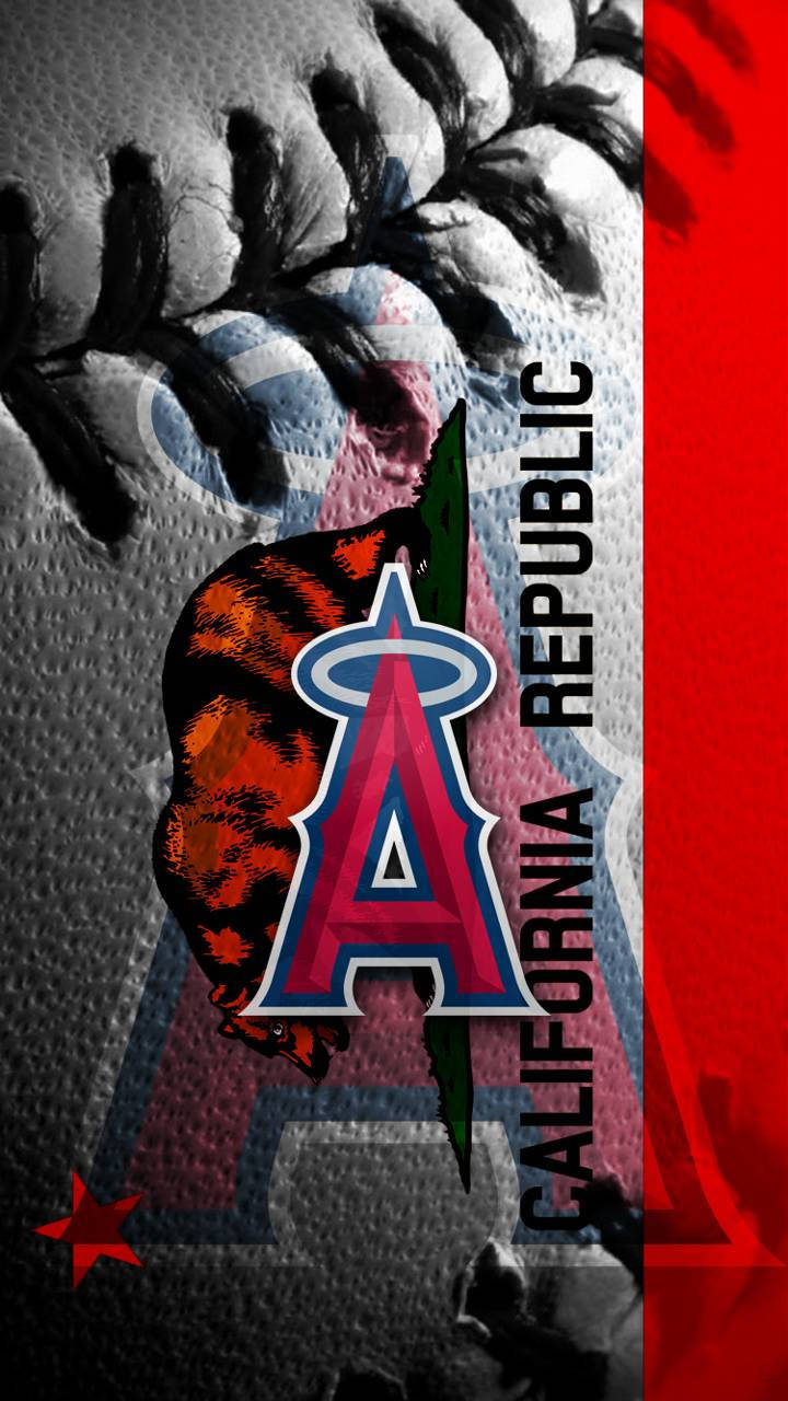 Download Los Angeles Angels California Flag Wallpaper