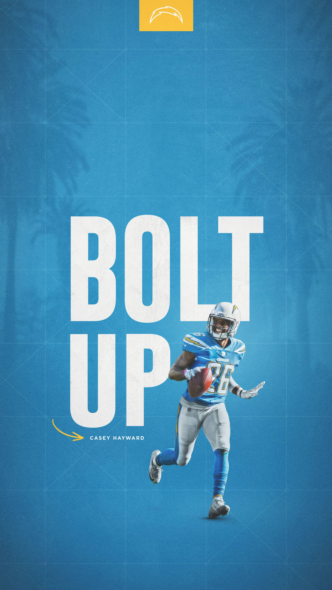 Los Angeles Chargers Creative Poster Wallpaper