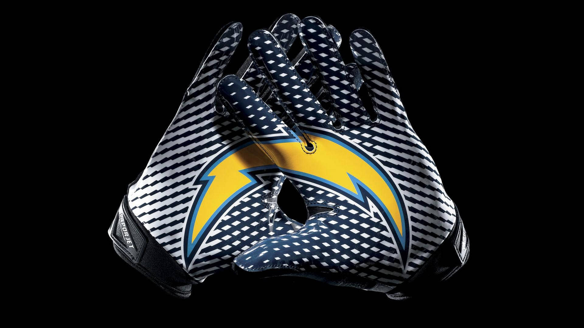 Los Angeles Chargers Hand Art Wallpaper