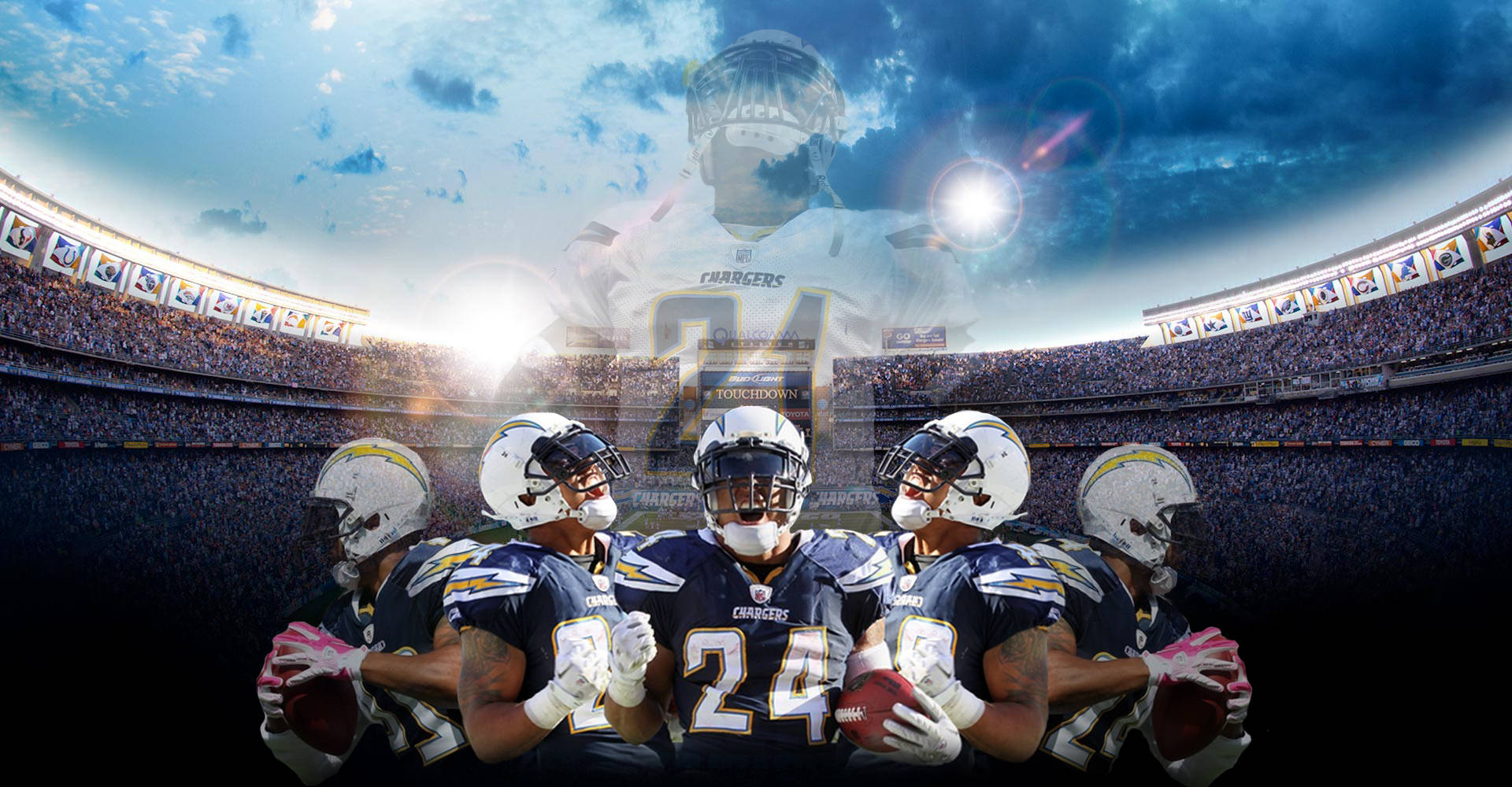 Los Angeles Chargers Team Players Wallpaper