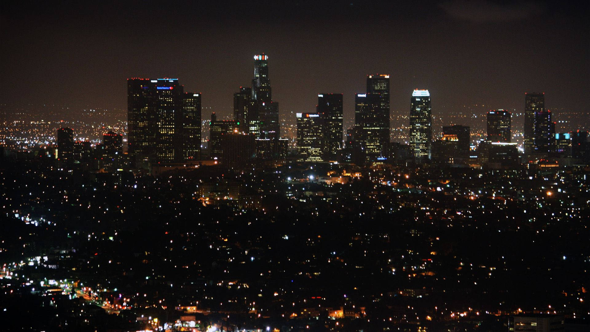 Los Angeles Cityscape Bird’s Eye View
