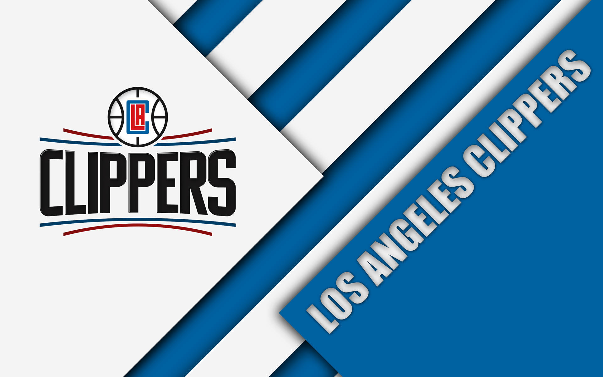 Los Angeles Clippers Abstraction Art Wallpaper