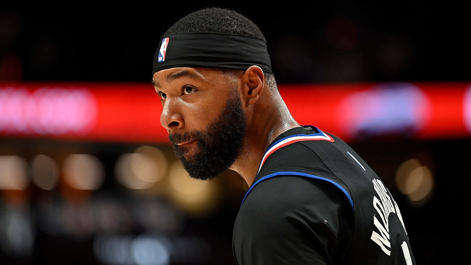 Los Angeles Clippers Forward Marcus Morris Side Angle Shot Wallpaper