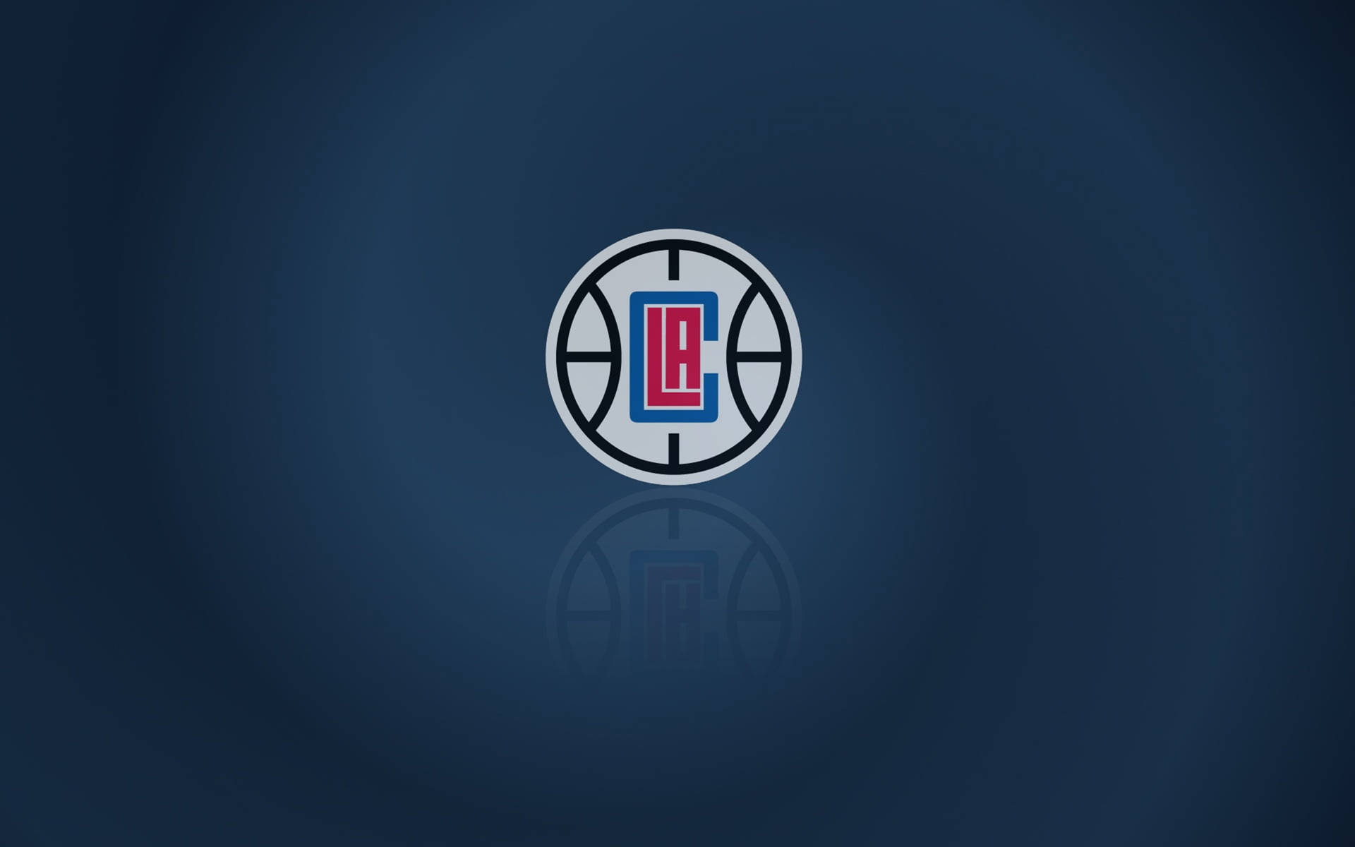 Los Angeles Clippers Mirrored Art Wallpaper