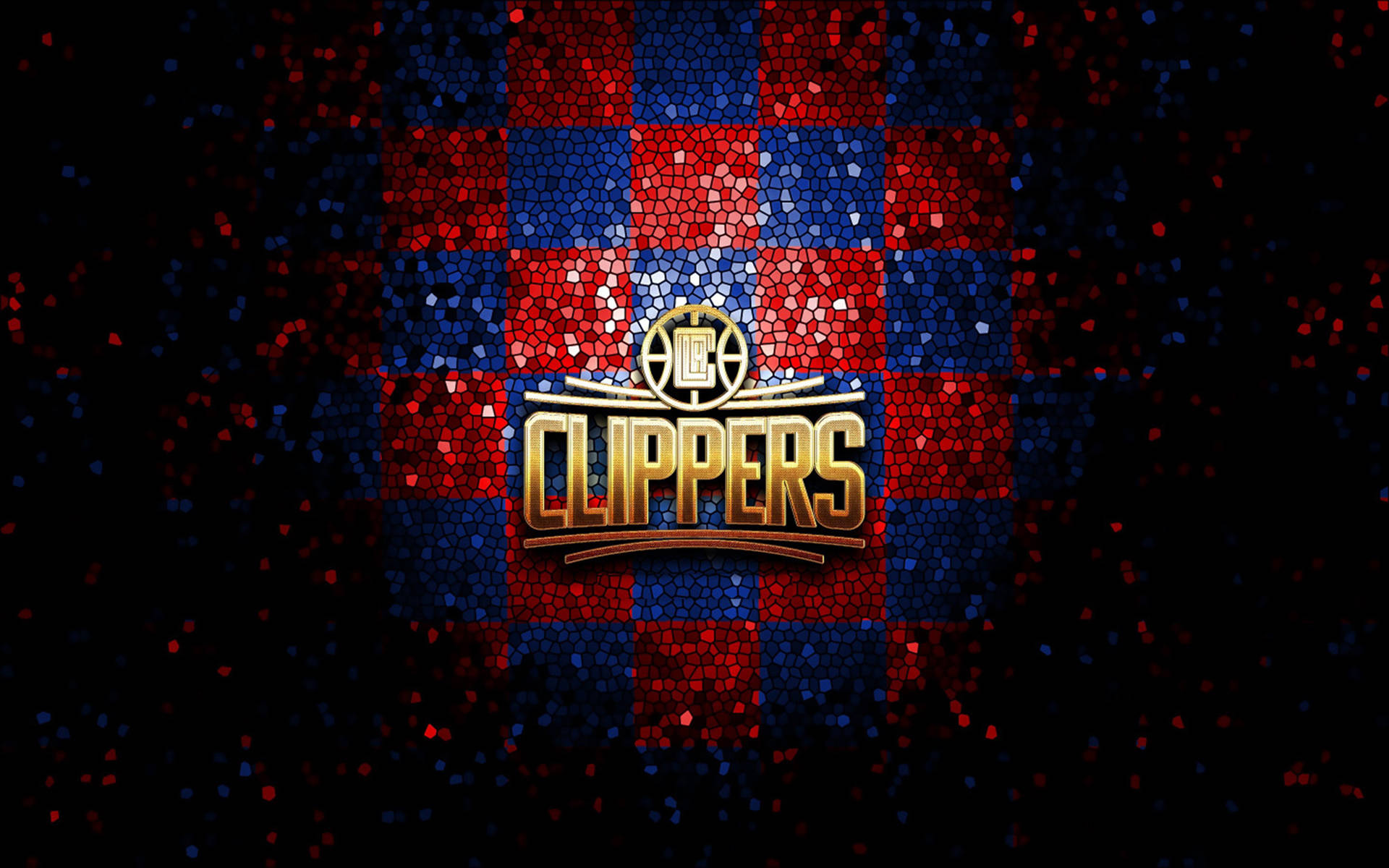 Los Angeles Clippers Mosaik Kunst Wallpaper