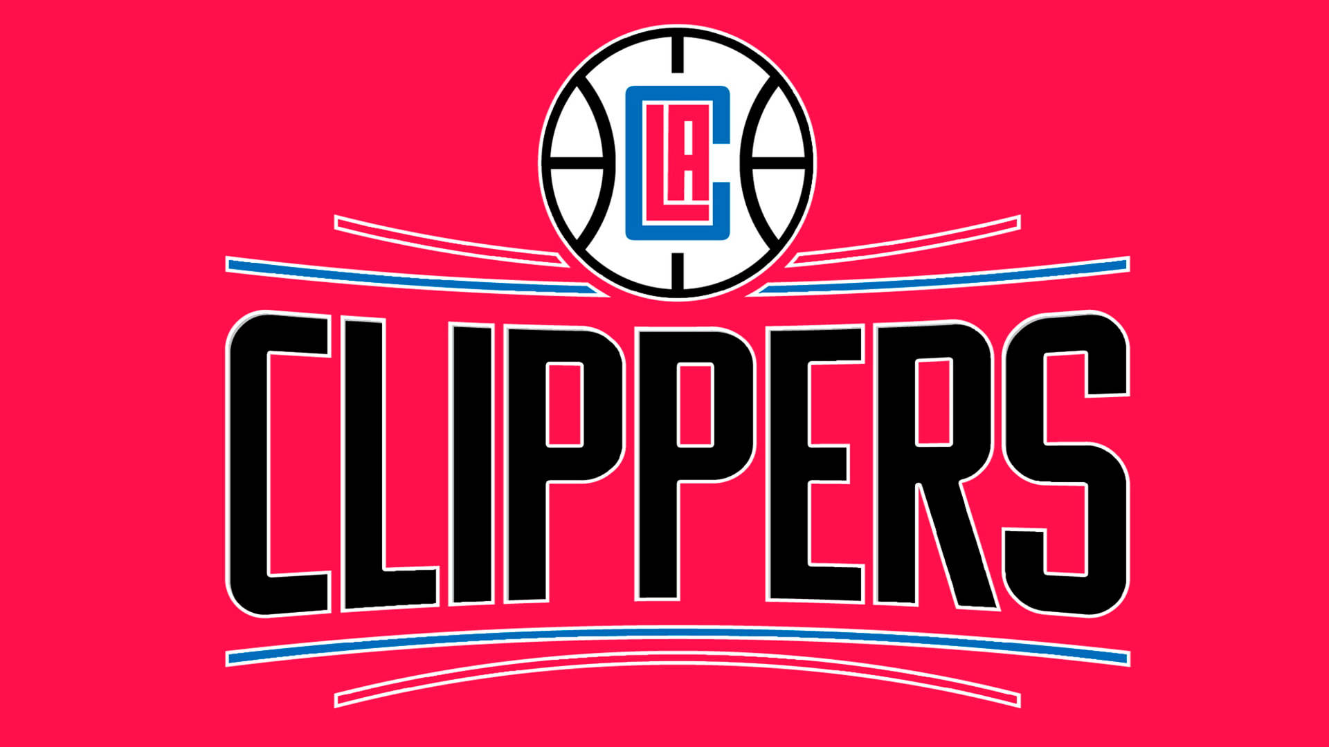 Los Angeles Clippers Neon Pink Background Wallpaper
