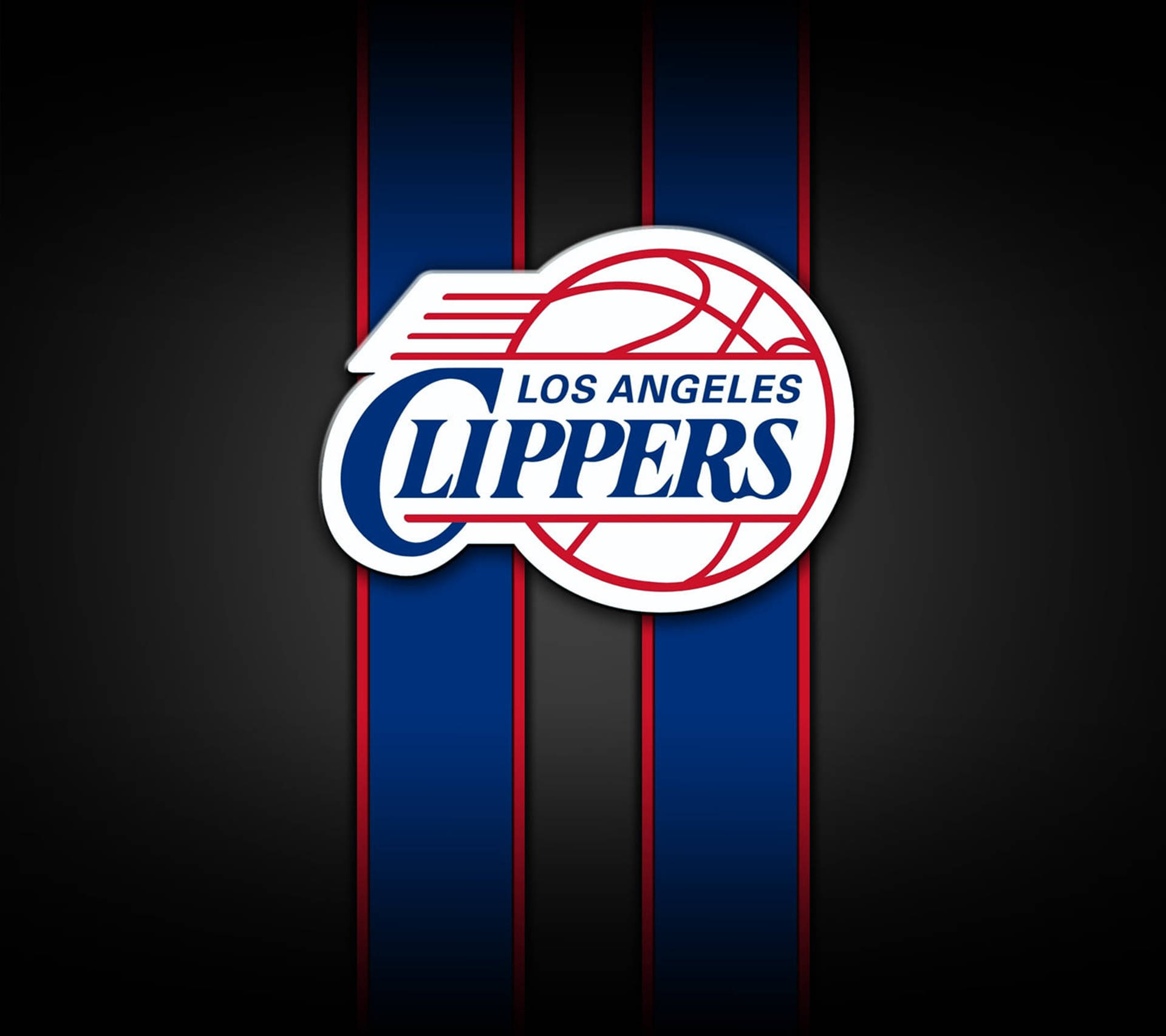 Los Angeles Clippers Strip Vignette Design Wallpaper