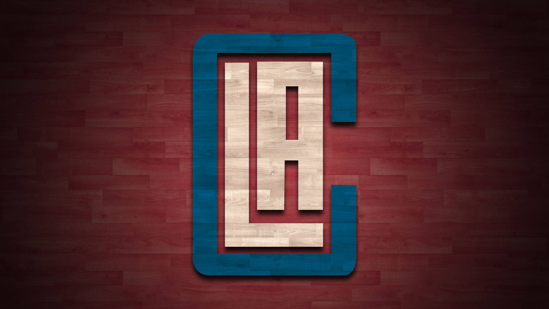 Los Angeles Clippers Wood Design Wallpaper