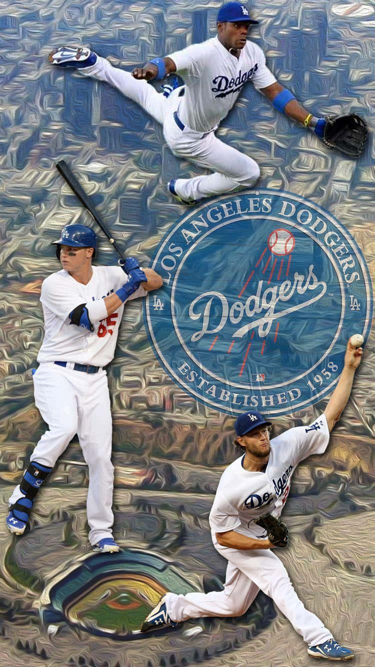 Los Angeles Dodgers Action Collage Wallpaper