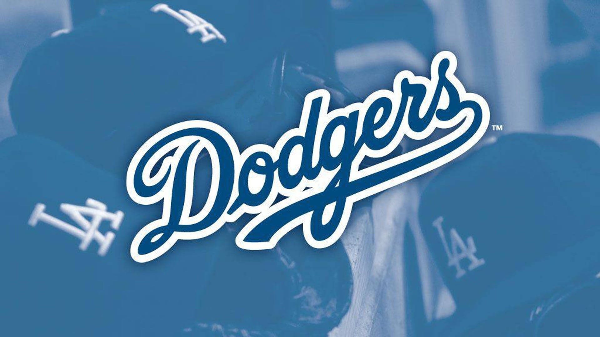 Logotipoazul De Los Angeles Dodgers Fondo de pantalla