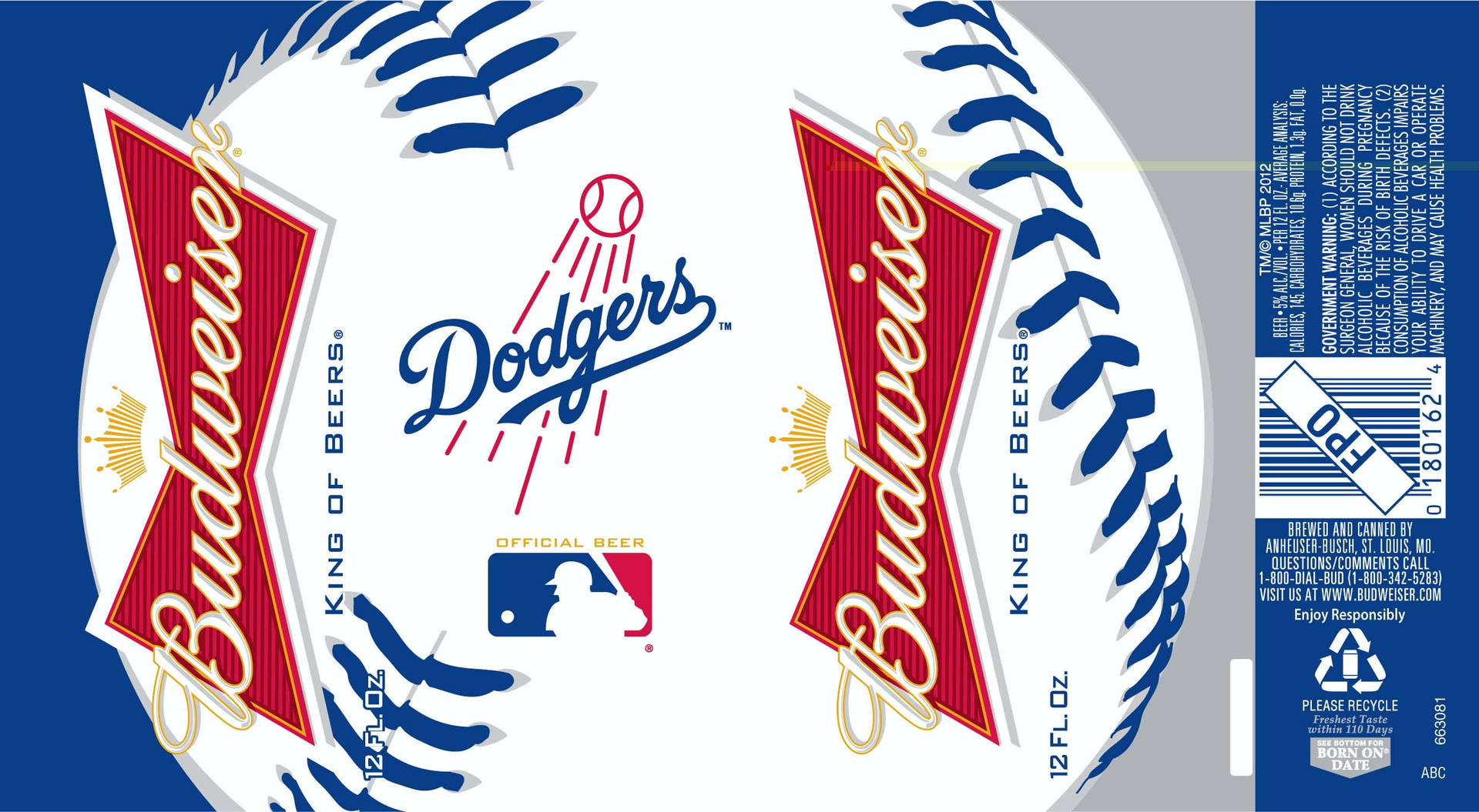 Los Angeles Dodgers Canned Beer Wallpaper