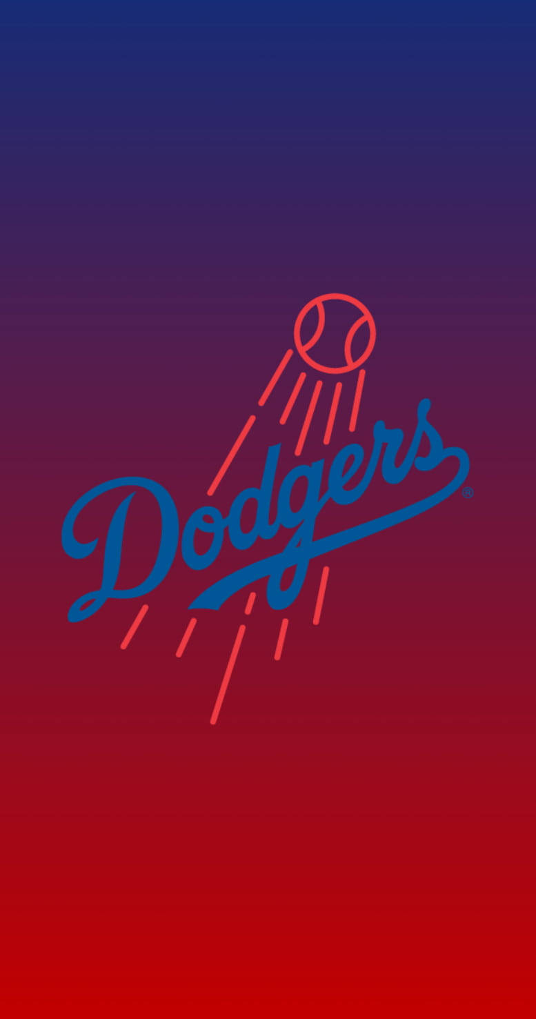 Wallpaperlagradient För Los Angeles Dodgers Som Bakgrundsbild På Datorn Eller Mobilen. Wallpaper
