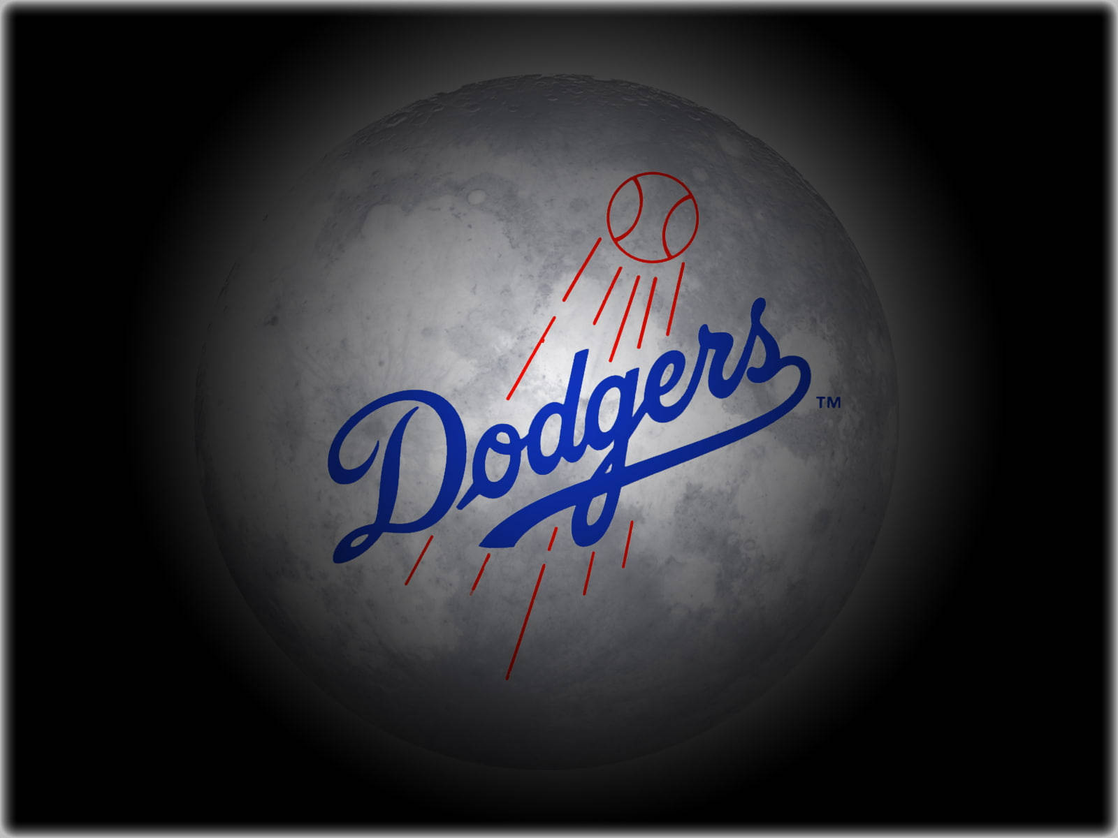 Los Angeles Dodgers Ikoniske Logo Wallpaper