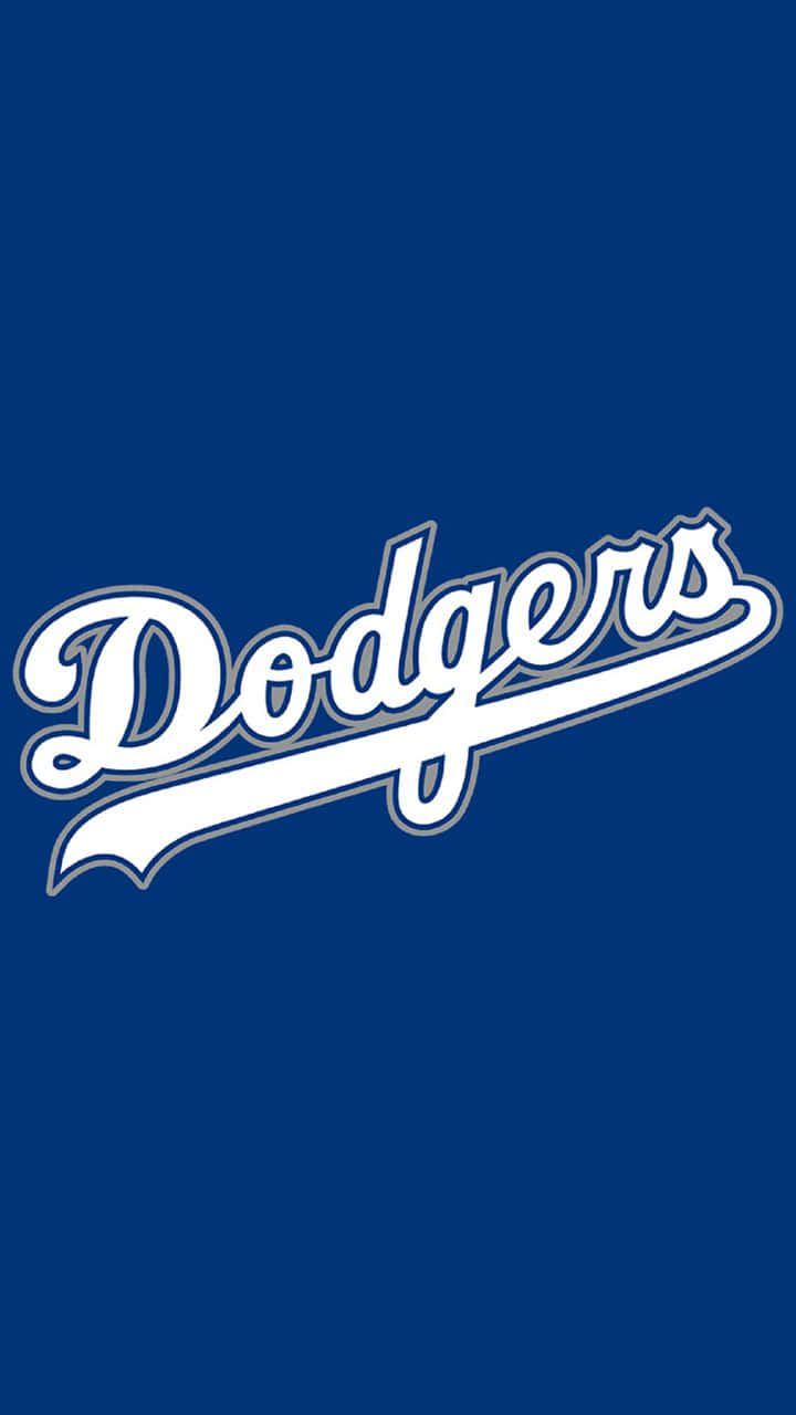 Los Angeles Dodgers Logo Blue Background Wallpaper