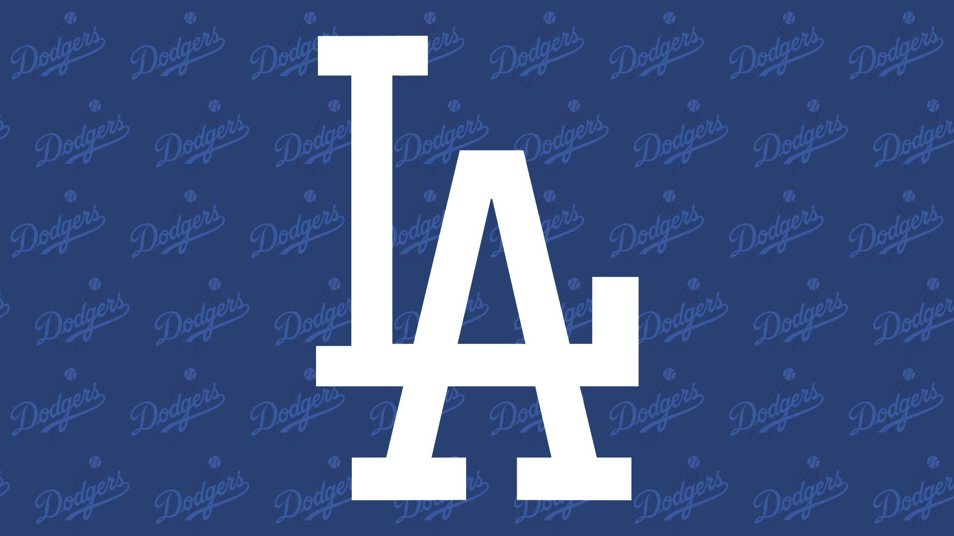 Los Angeles Dodgers Mønstrede Kulisse Wallpaper