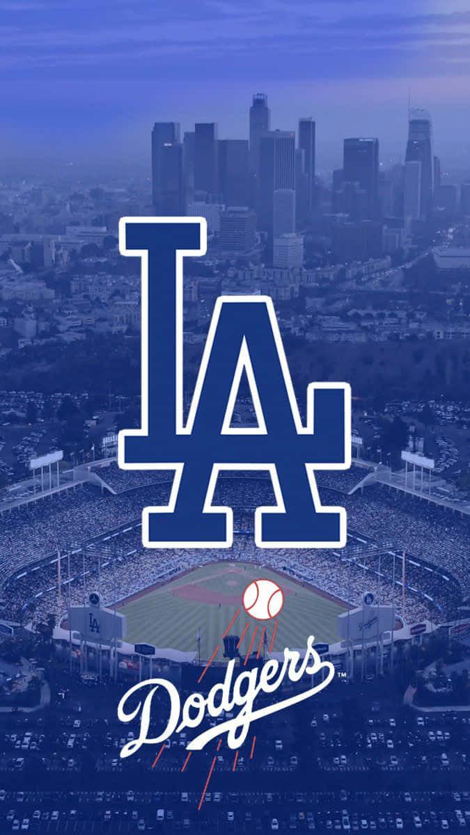 Los Angeles Dodgers Stadiumand Logo Wallpaper