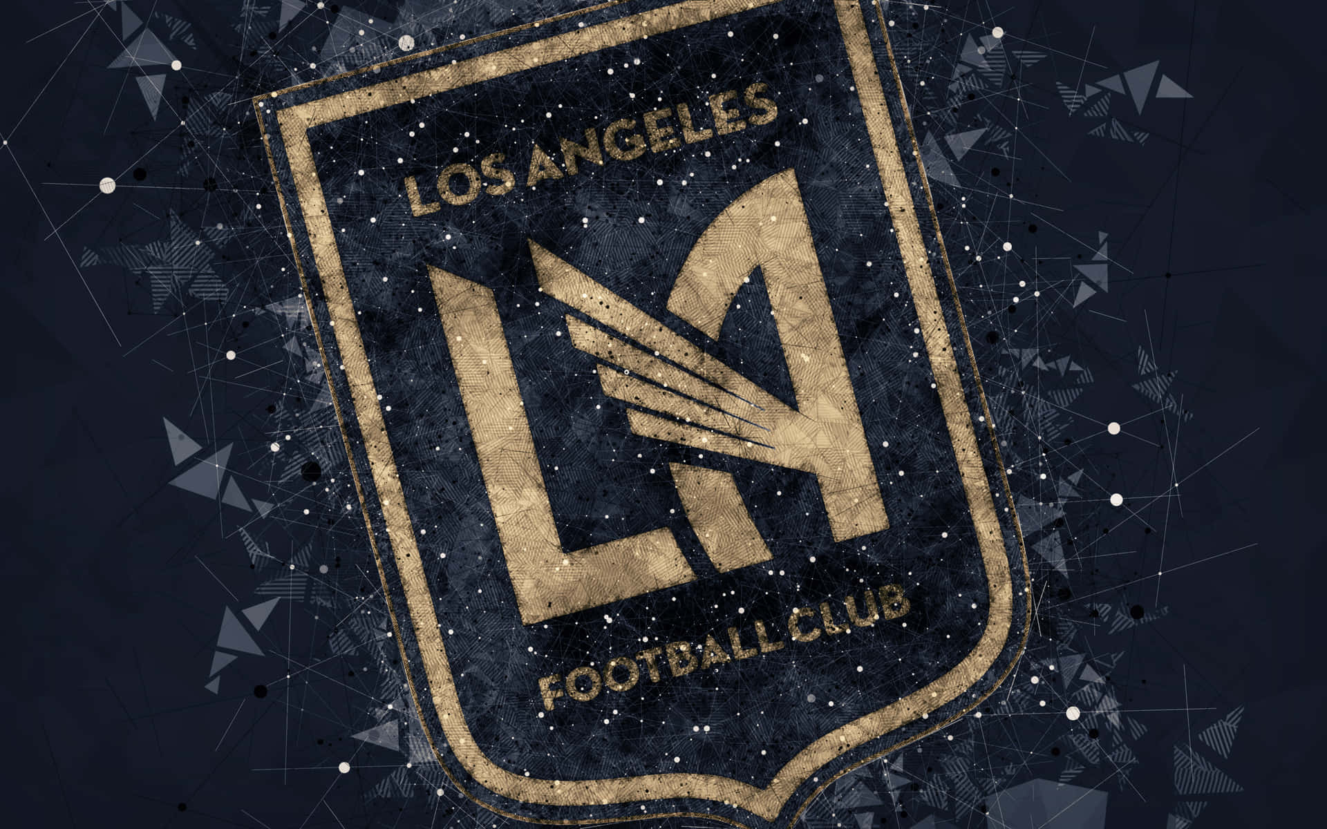 Los Angeles FC Logo Blue Digital Art Wallpaper