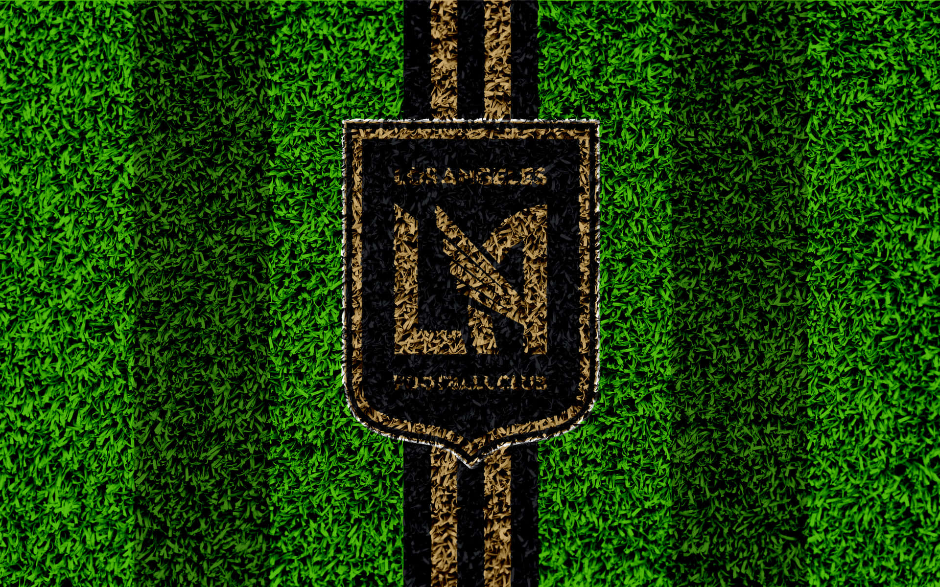 Los Angeles FC Logo Digital Kunst Væg Tapet Wallpaper