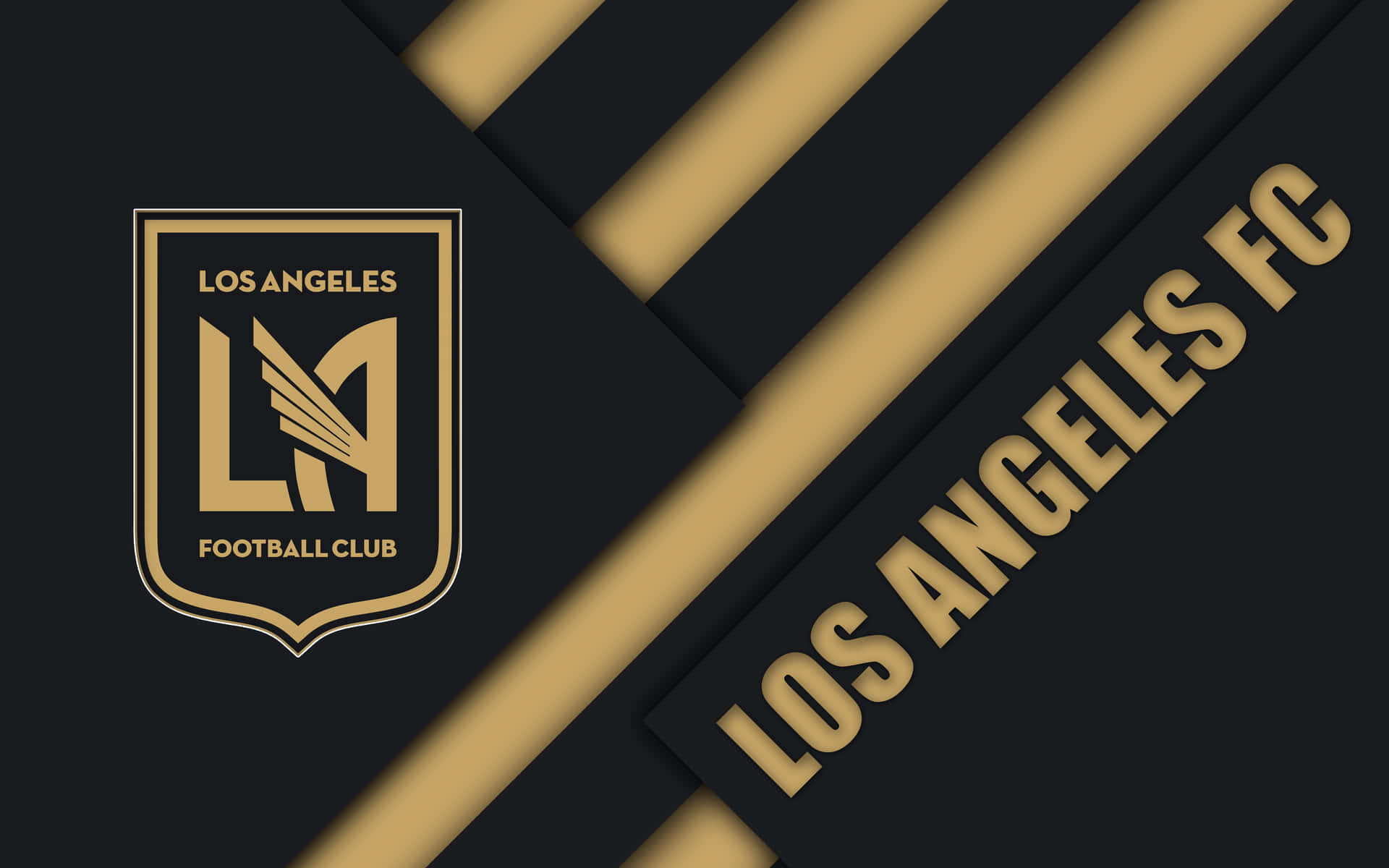 Los Angeles FC Logo Digital Fan Art Væggemønster Wallpaper