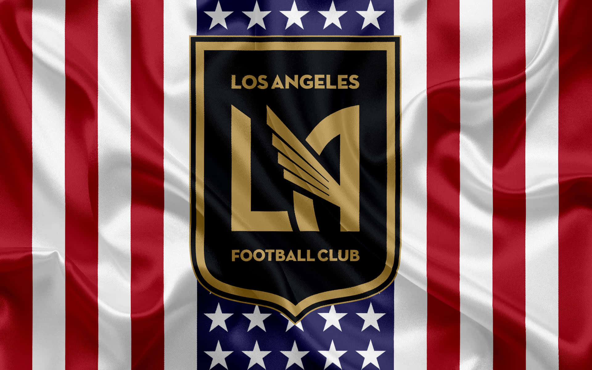 Los Angeles FC USA Flag Themed Digital Art Wallpaper