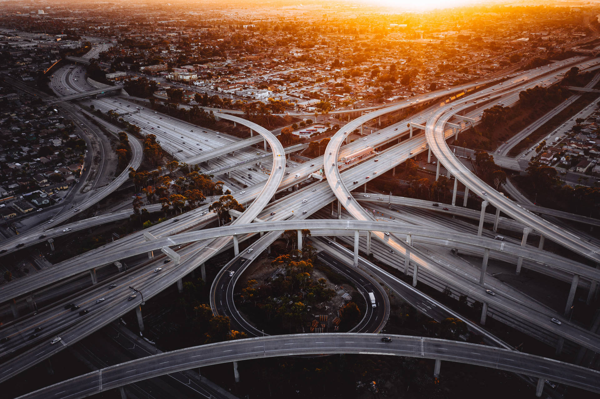 Los Angeles Highway Interchange Wallpaper