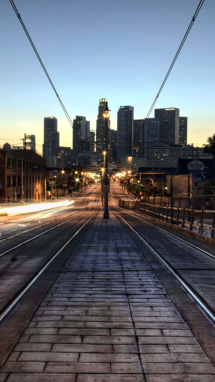 Upptäckden Vackra Staden Los Angeles Med Din Iphone. Wallpaper