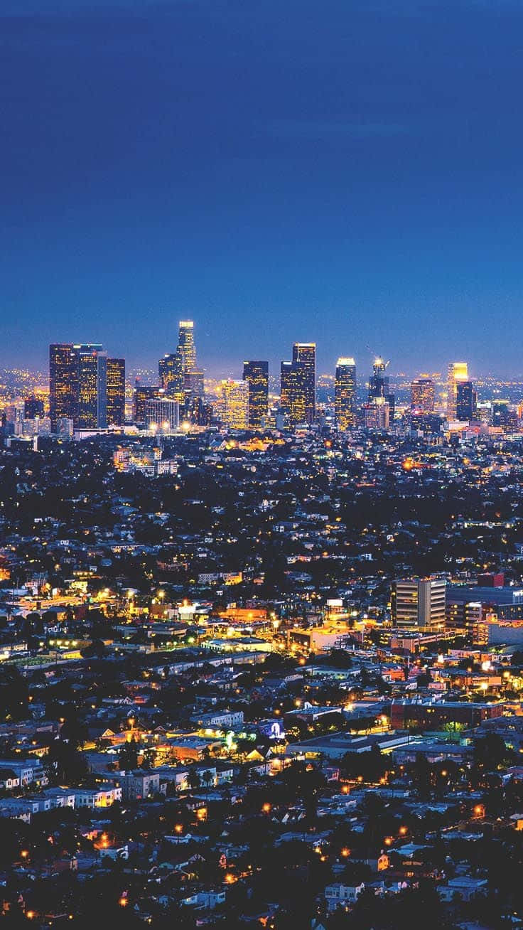 Dyk ind i de by-vibber i Los Angeles, Californien med denne tapet! Wallpaper