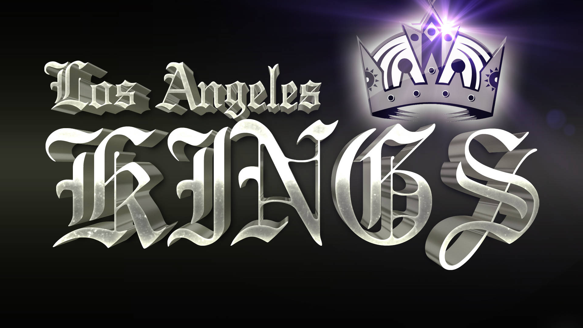 Los Angeles Kings sort kunst tapet Wallpaper