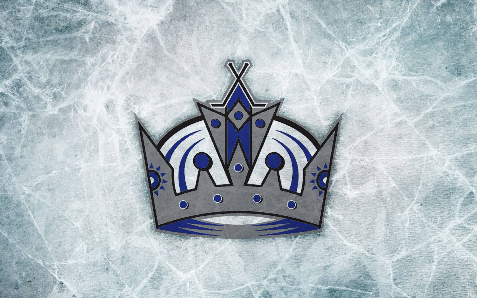 Los Angeles Kings Silver Blue Crown Wallpaper