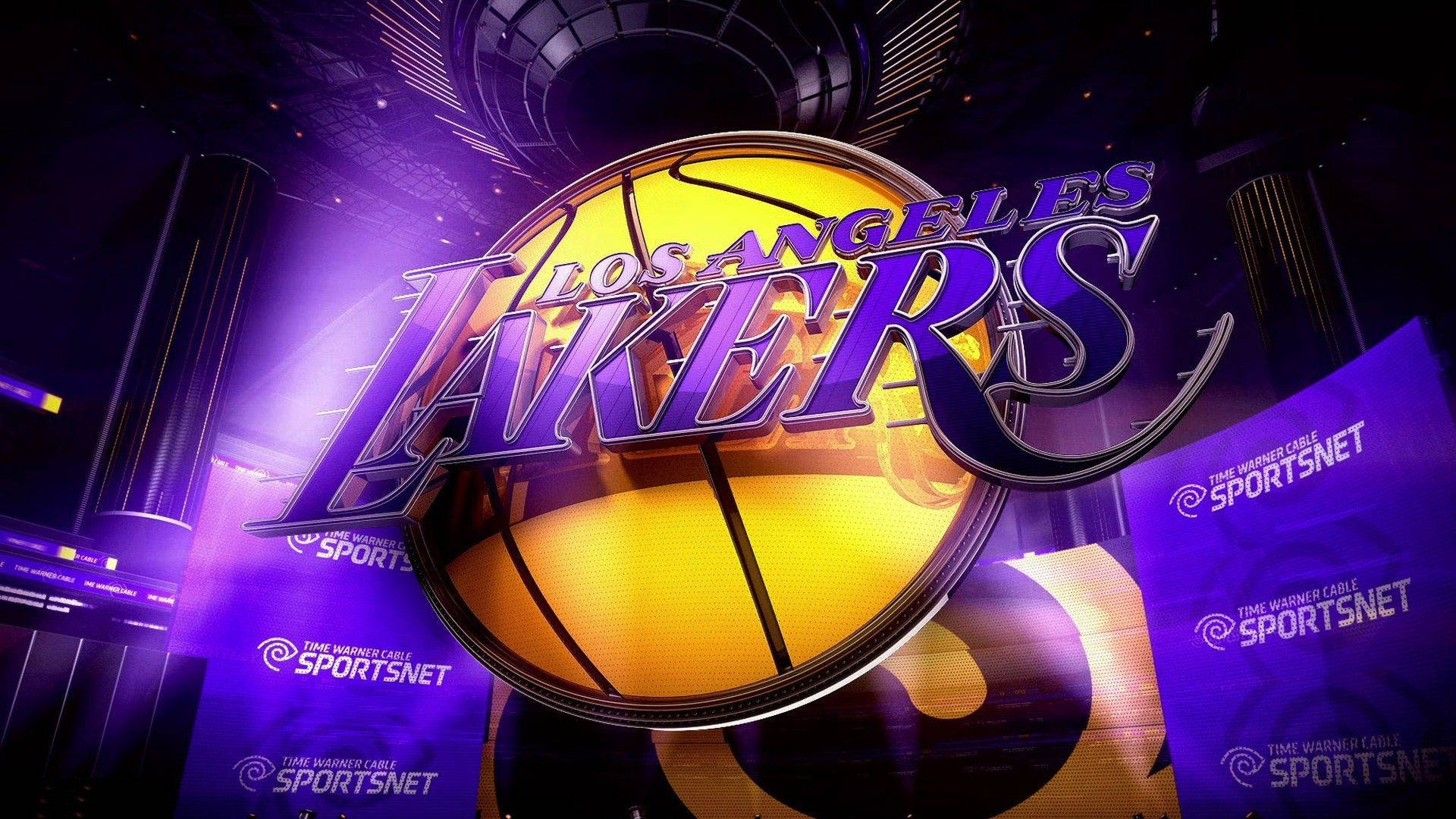 "Be the Lakers with this Los Angeles Lakers 3D Art" Wallpaper