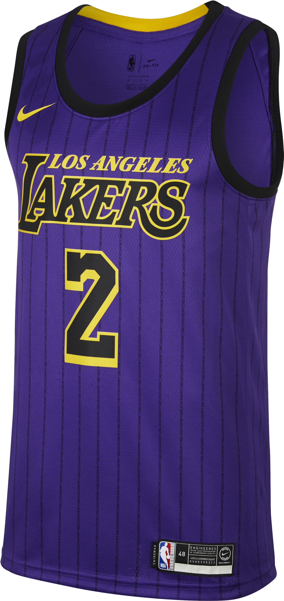 Los Angeles Lakers Jersey Number2 PNG
