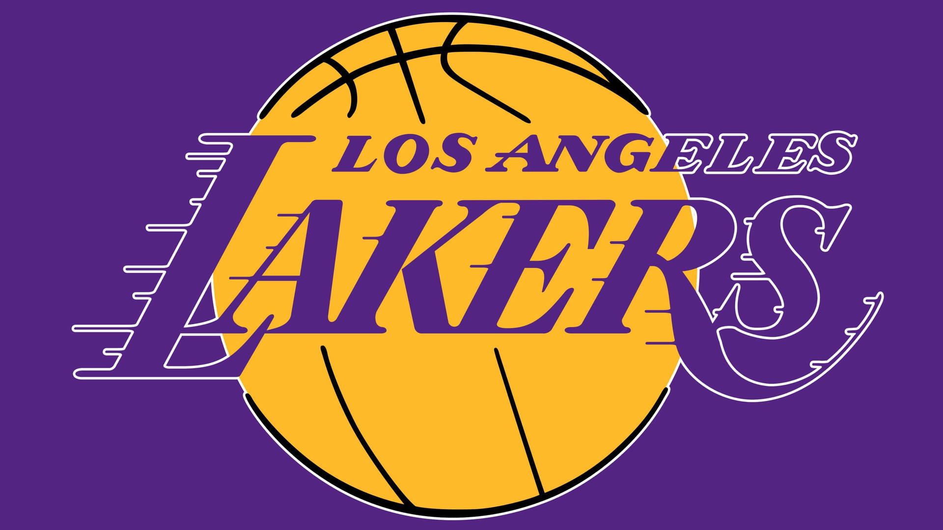 Los Angeles Lakers Purple Yellow Wallpaper
