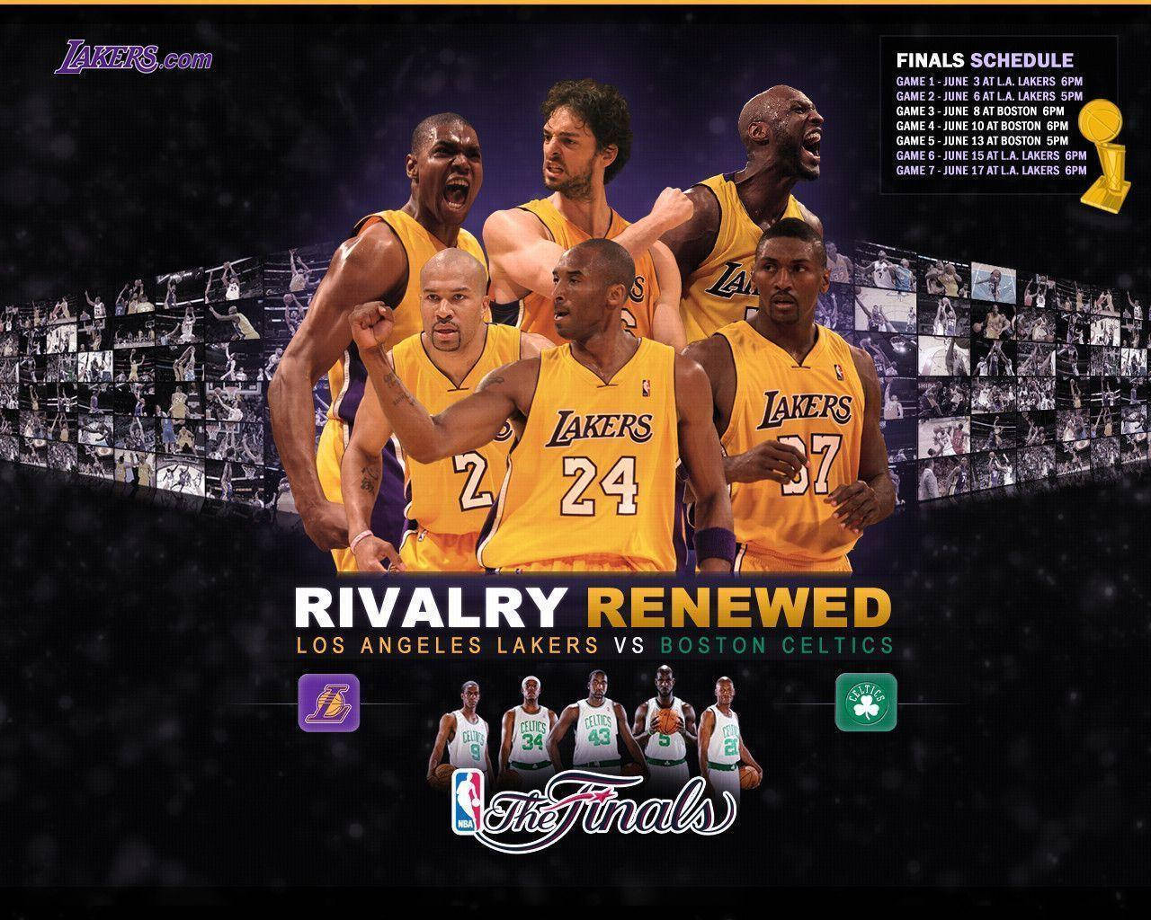 Los Angeles Lakers Rivalry Renewed Wallpaper