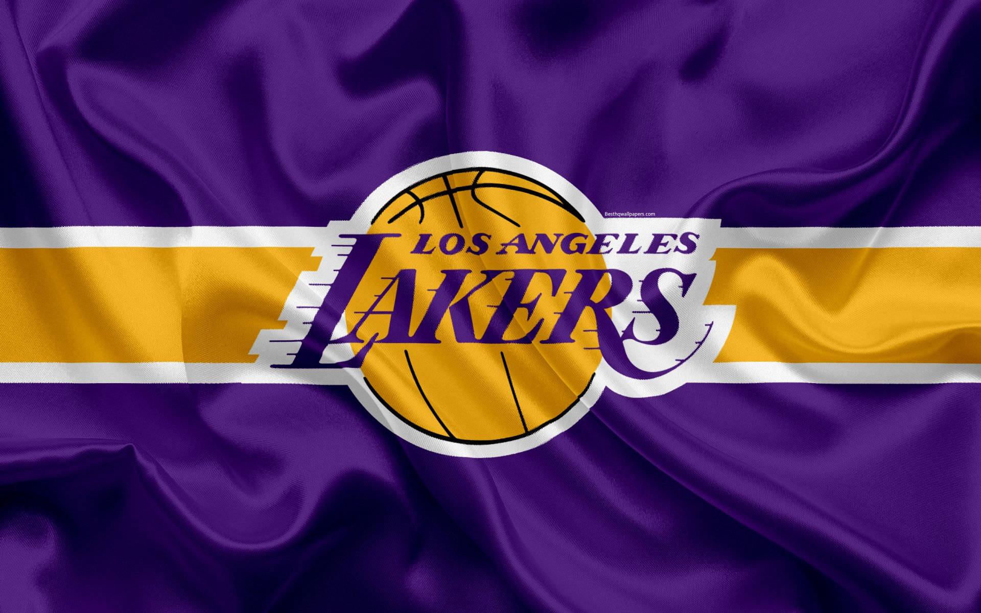 Los Angeles Lakers Wrinkled Wallpaper