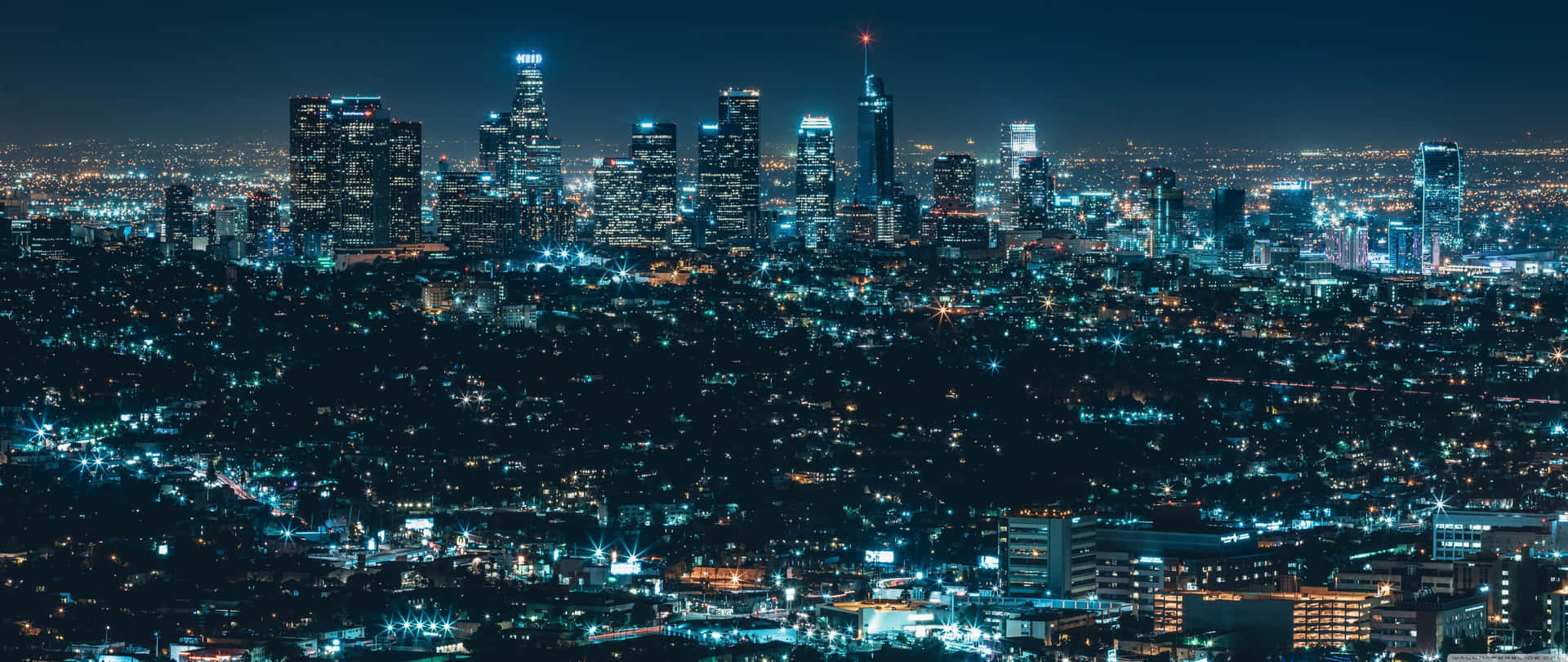 Los Angeles Night Skyline Wallpaper