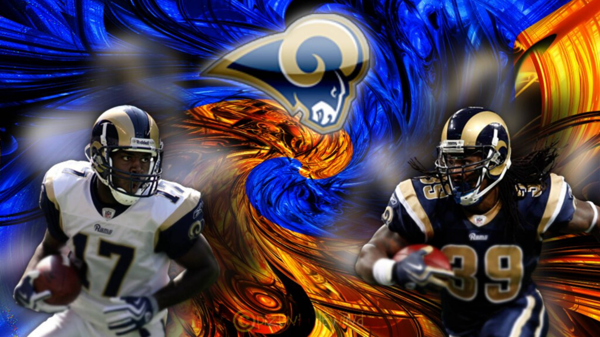 Losangeles Rams 17 Och 39. (there Is No Additional Context Provided, So This Is A Direct Translation.) Wallpaper