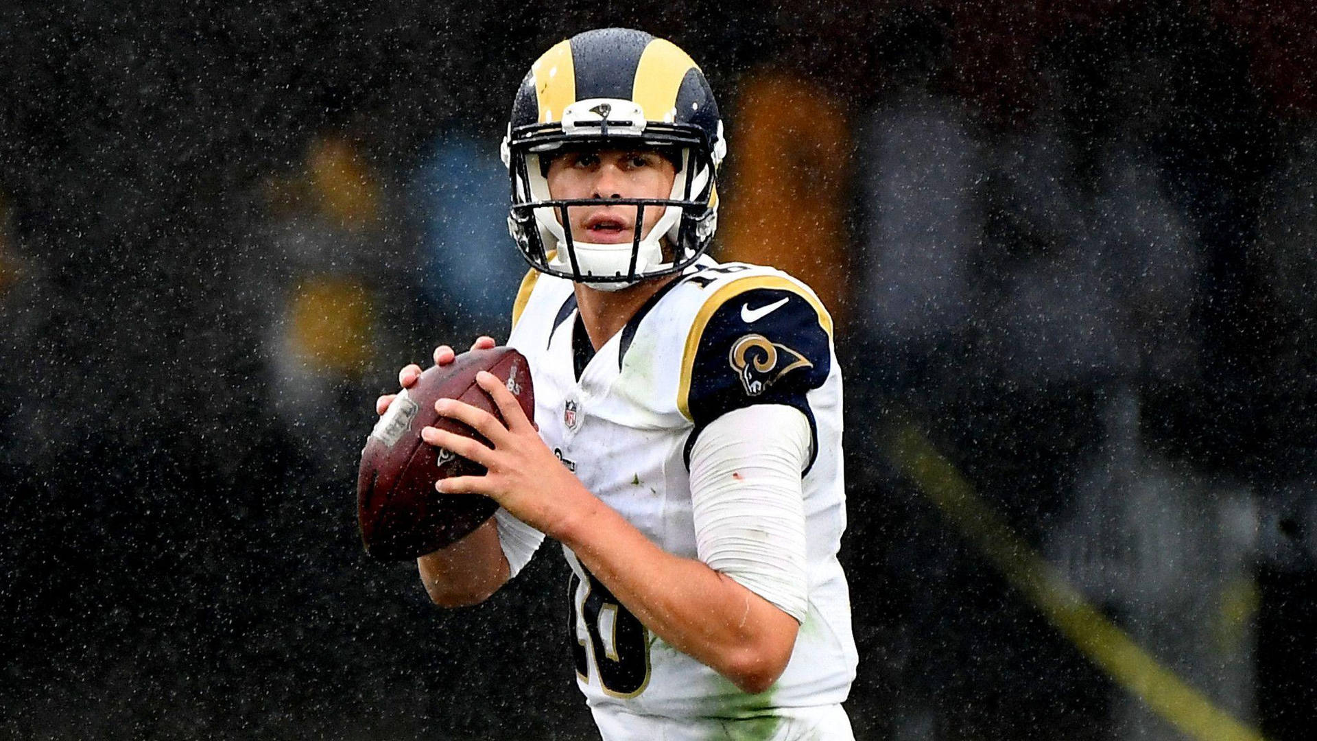 Los Angeles Rams Player Jared Goff Wallpaper