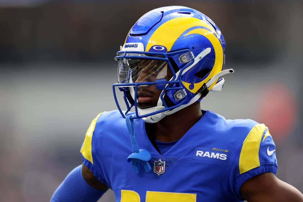 Joueur Des Los Angeles Rams En Uniforme Bleu Fond d'écran