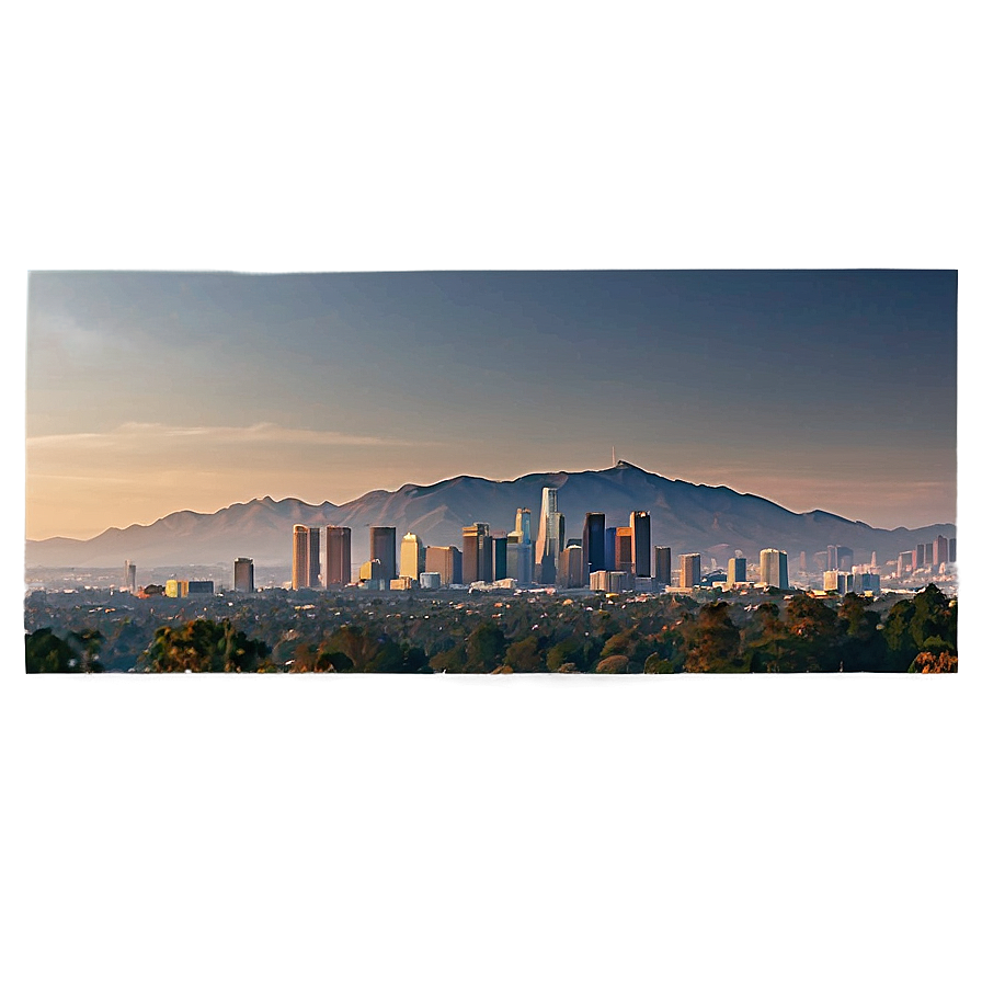 Los Angeles Skyline From Hollywood Hills Png 88 PNG