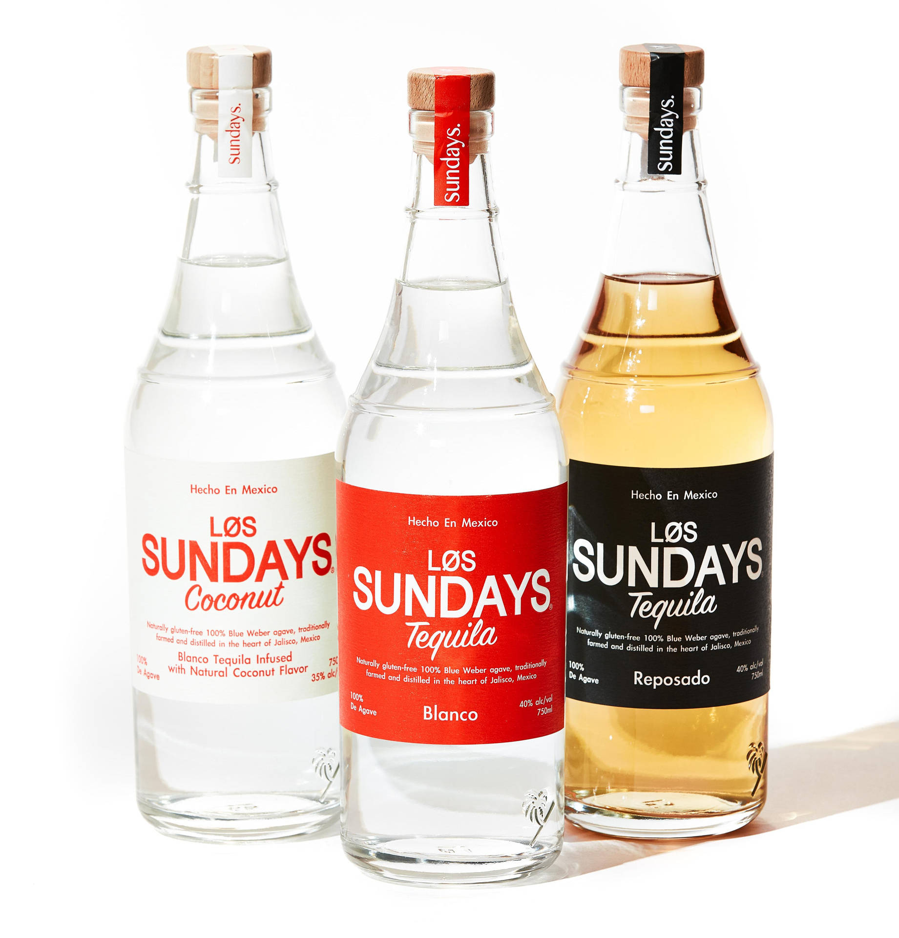 Los Sundays Drie Verschillende Smaken Achtergrond