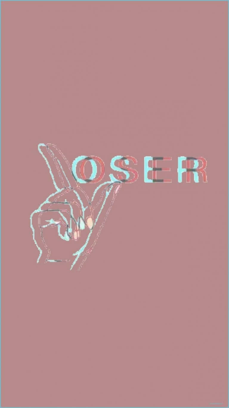 Loser Hand Gesture Illustration Wallpaper
