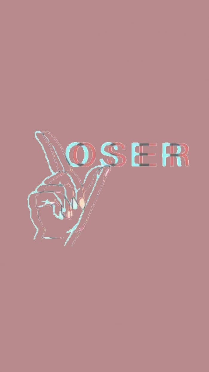 A Hand With The Word Oser On It Wallpaper