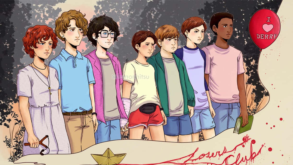 Celebrating Friendship - Beverly, Richie, Bill, Mike, Ben and Stan from The Losers Club. Wallpaper