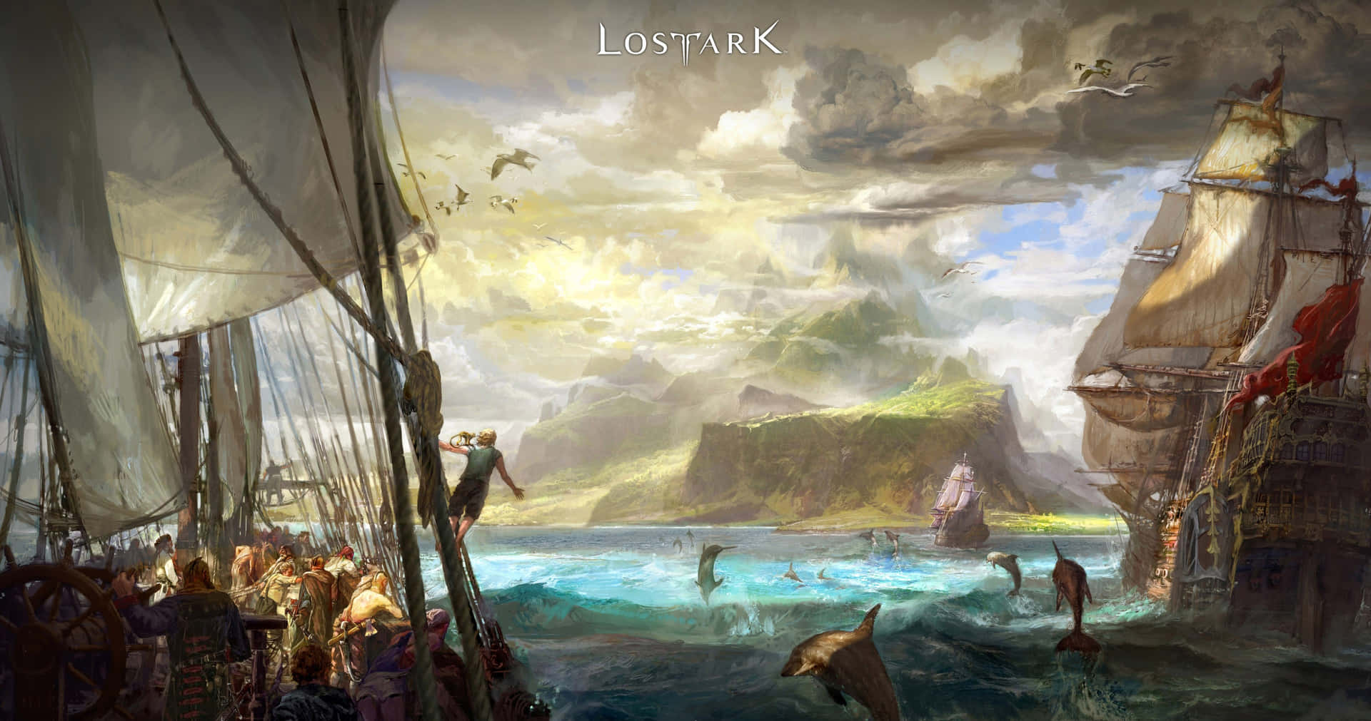 Captivating Lost Ark Game Action Scene Wallpaper