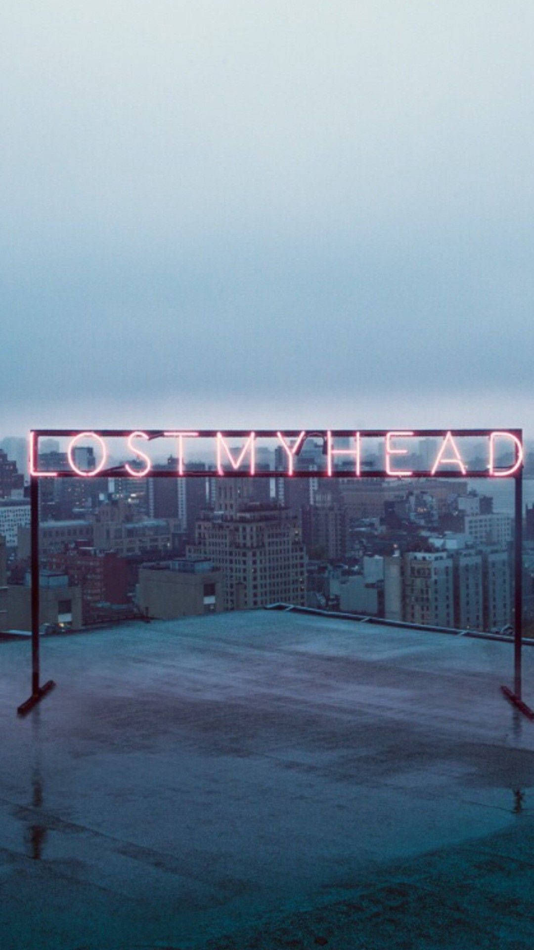 Lost My Head Sign Aesthetic Tablet Wallpaper
