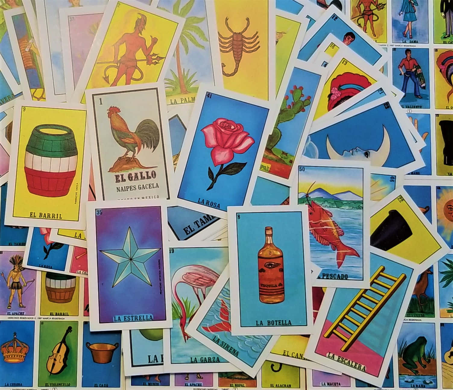 Friday Six Check Out Fénixs Awesome Lotería Wallpaper Also Its Food   Dining  sfweeklycom