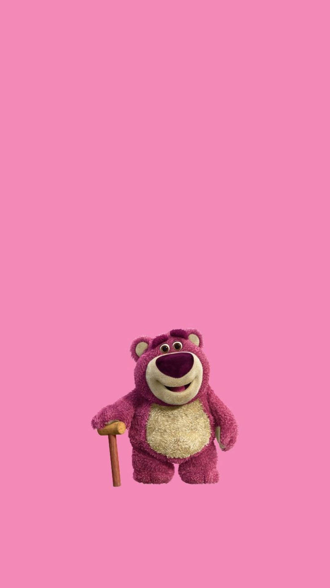 Lotso On Pink Background