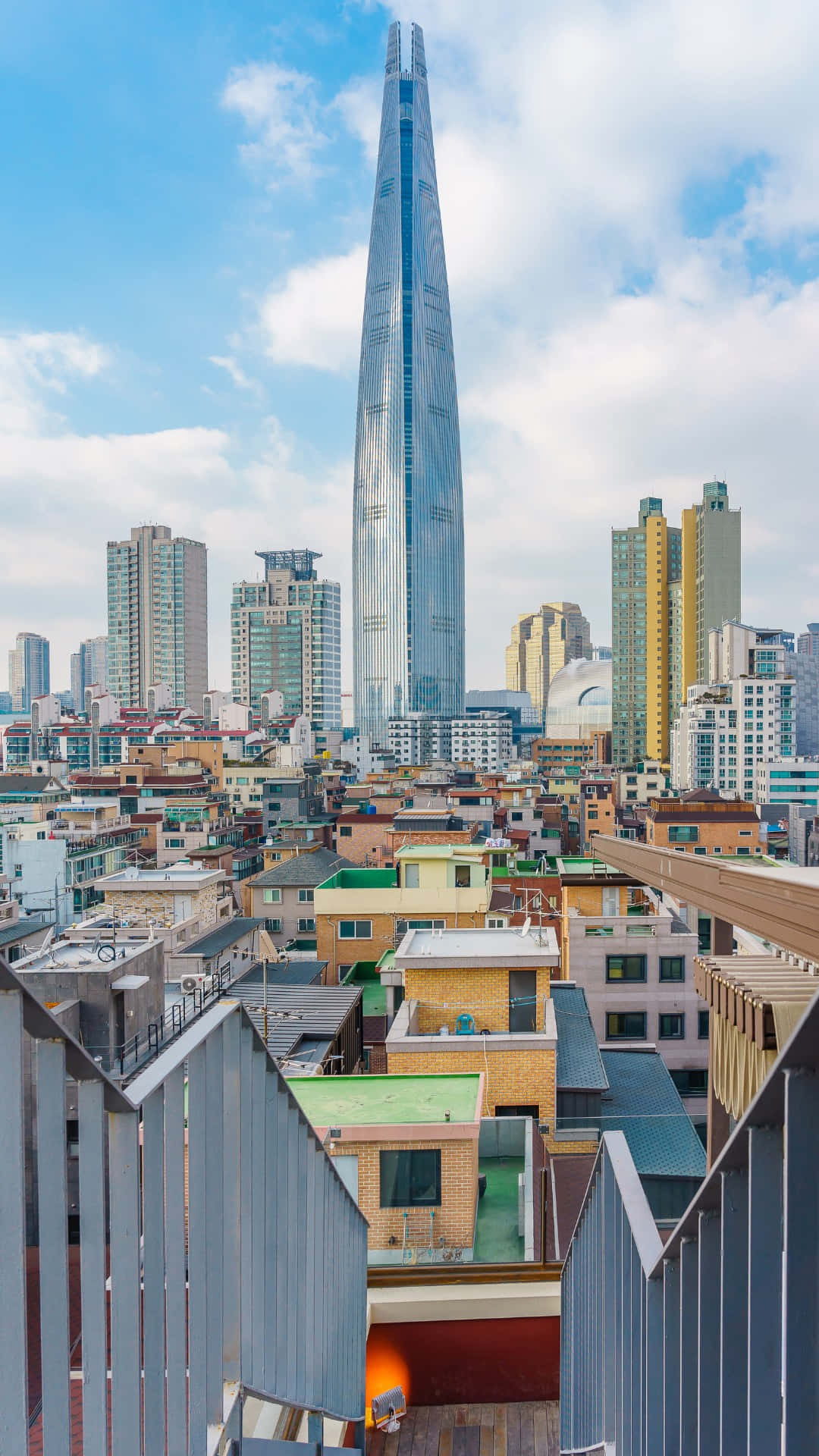 Lotte World Tower Dominating Seoul Skyline Wallpaper